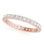 Load image into Gallery viewer, Shared Prong Eternity Wedding Band - 14Kt Rose - .05,S8 - Lab Grown VS-SI1, E/F/G - 84389-.05S8