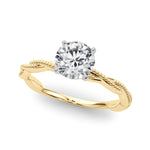 Load image into Gallery viewer, Twisting Milgrain Engagement Ring - Size 4
