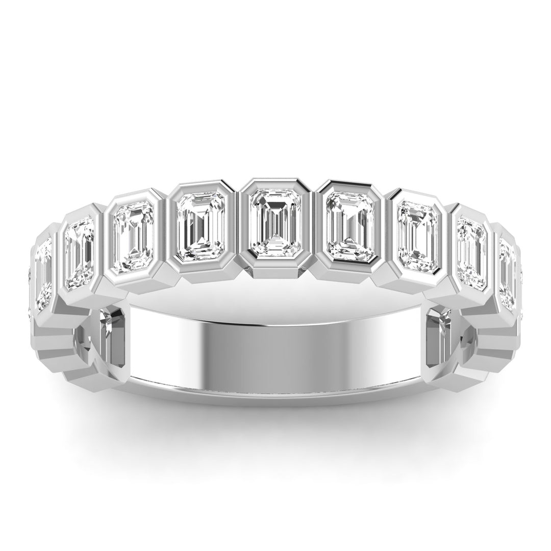 EMERALD HALF ETERNITY - 14Kt White - L0236R-EM-1.6