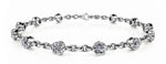 Load image into Gallery viewer, Single Prong Chain Link Bracelets - Platinum - 3.5 CT - Lab Grown VS-SI1, E/F/G - 70593-3.5

